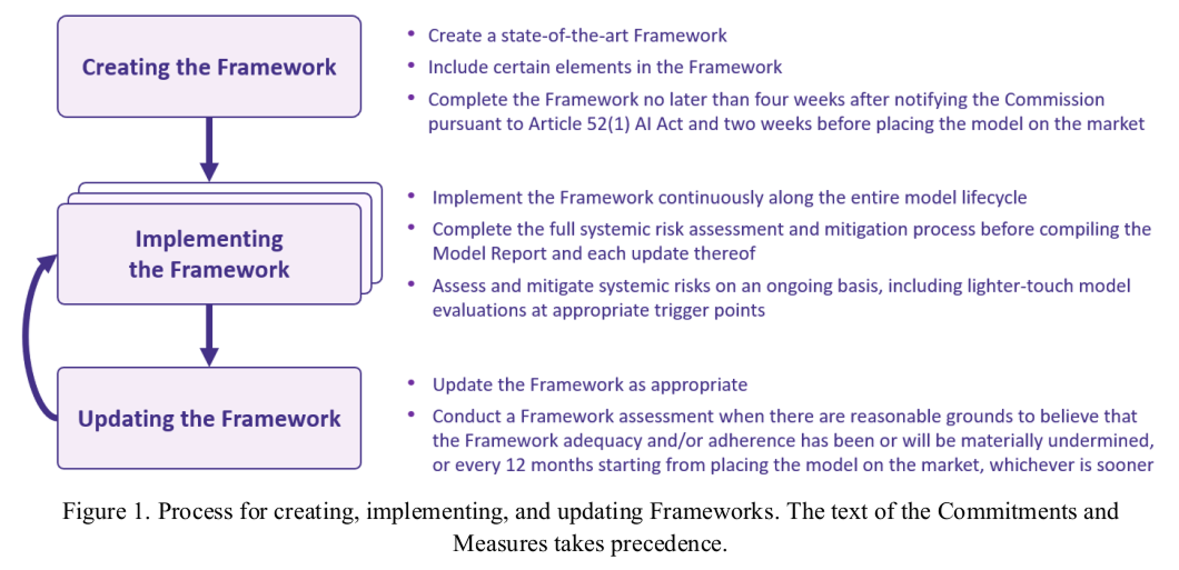 Figure 1. Process for creating, implementing, and updating Frameworks. The text of the Commitments and
Measures takes precedence.